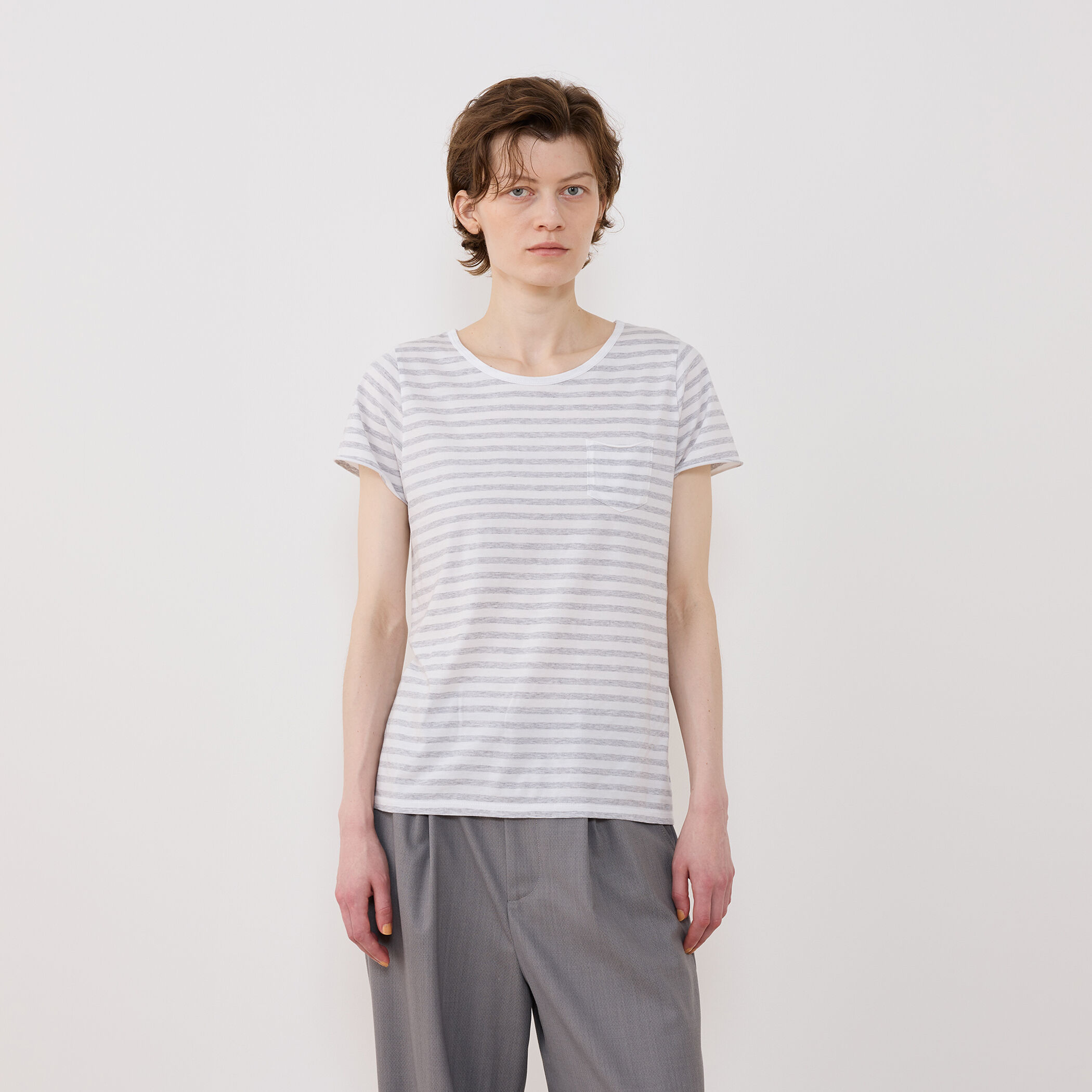 スムージーコットン クルーネックハーフスリーブ｜トゥモローランド