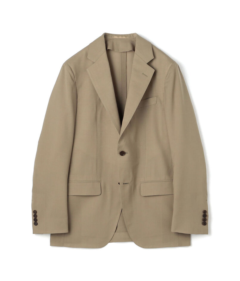 Super120'sウールポリエステル シングルブレステッド2Bジャケット