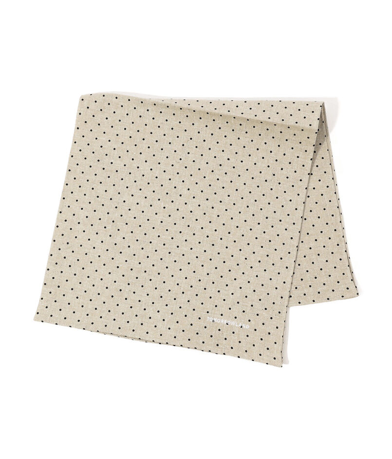 TOMORROWLAND コットンリネン ドットハンカチ