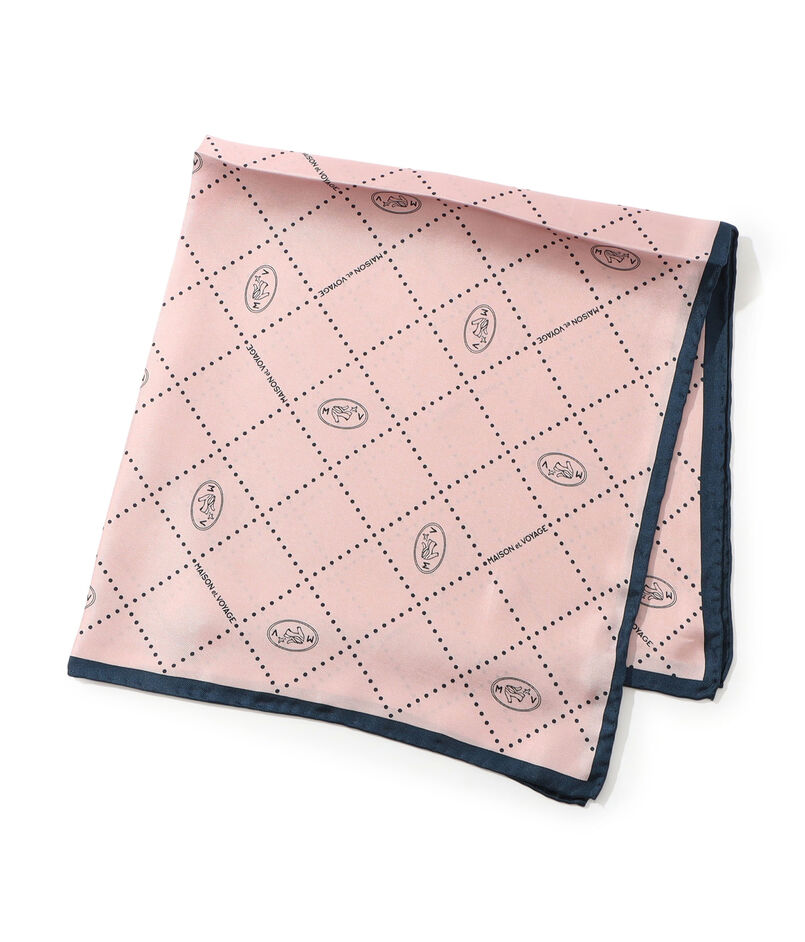 MAISON et VOYAGE シルクツイル ダイヤモンド柄 スカーフ
