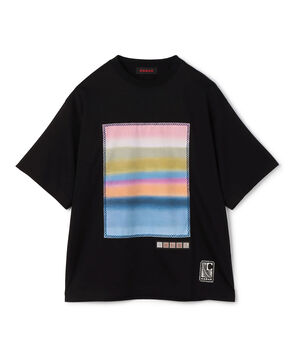 CABaN スビンコットン グラデーションプリントTシャツ
