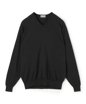 JOHN SMEDLEY  PACKHAM メリノウール Vネックプルオーバーニット