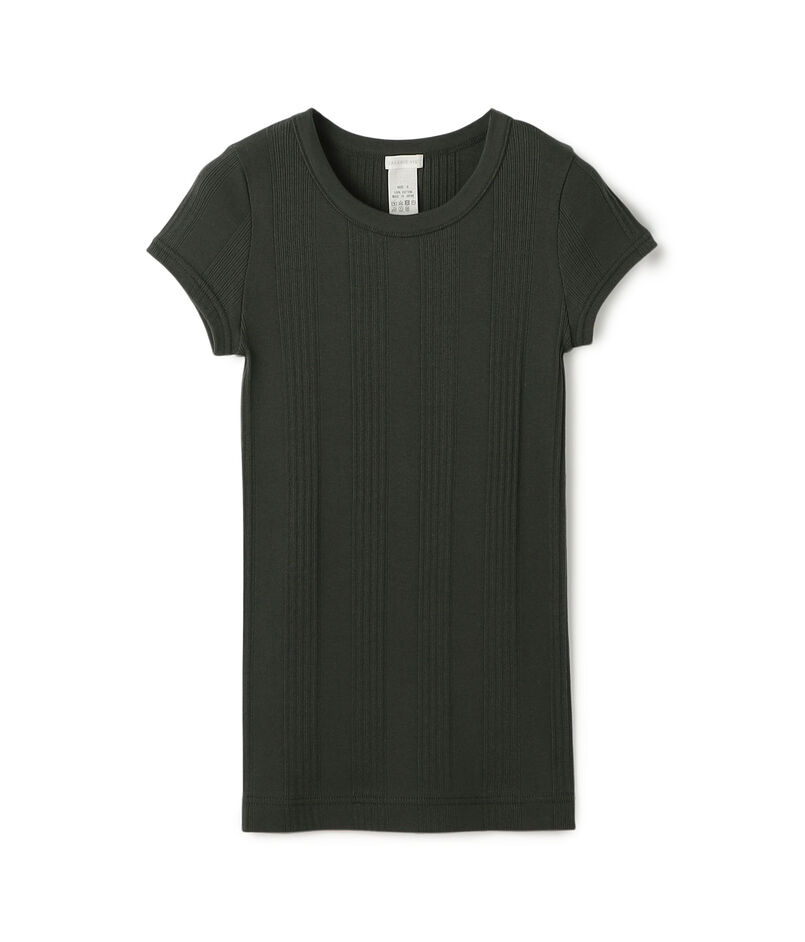 コットンランダムリブ フレンチスリーブプルオーバー