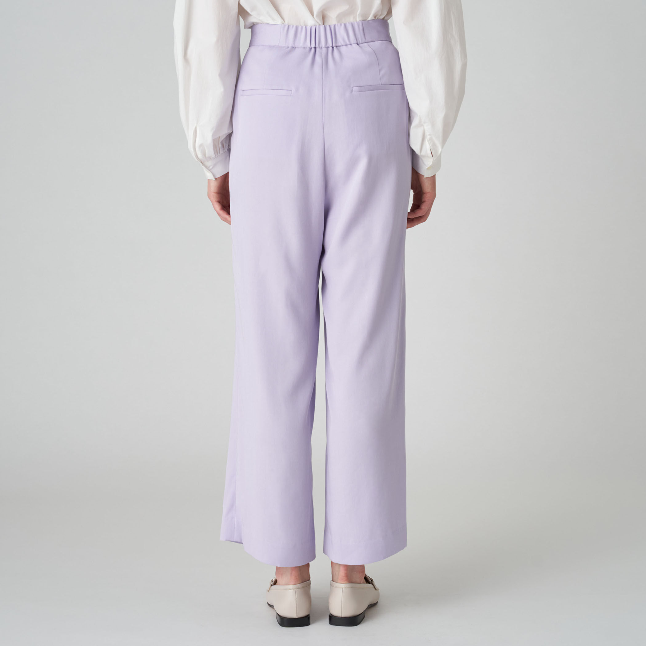PATOU   ツイルストレートパンツ グロッシーツイル タックストレートパンツ｜トゥモローランド