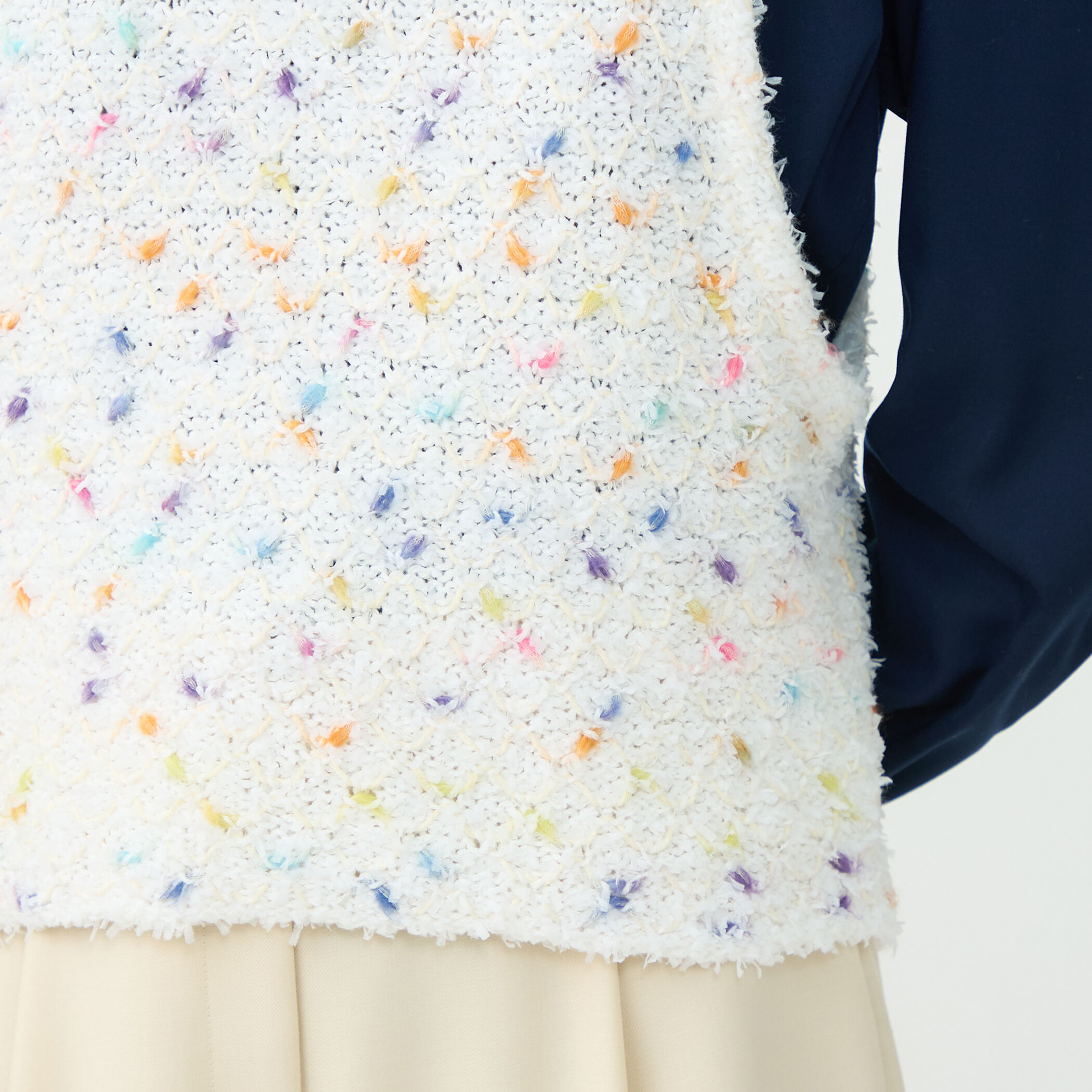 マテリアルカラーミックス クルーネックベスト｜トゥモローランド 公式通販