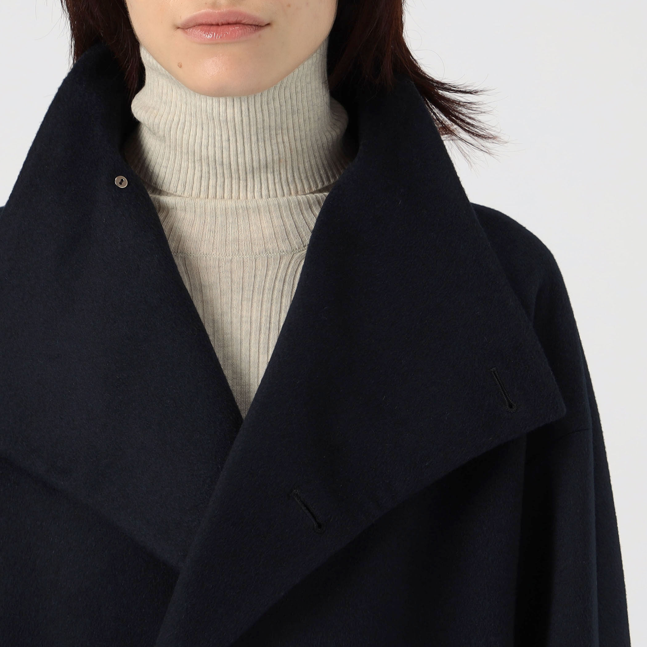 カシミヤビーバー ハイネックロングコート｜トゥモローランド 公式通販