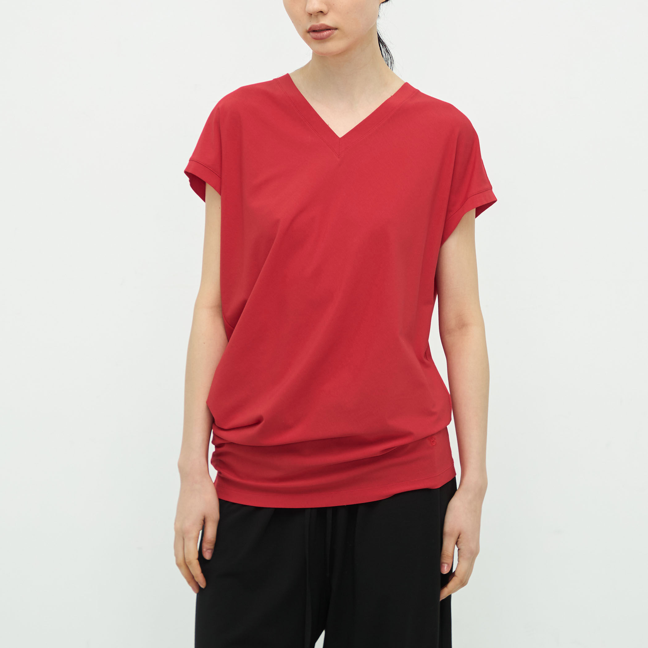 tシャツ TOMORROWLAND .B コットンテンセル アシンメトリックTシャツ レディース TOMORROWLAND .B コットンテンセル アシンメトリックTシャツ（T
