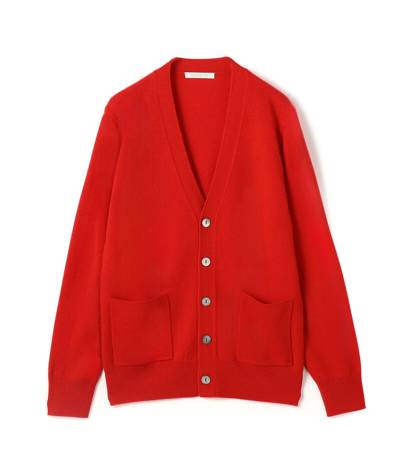 スコットランドカシミヤ Vネックカーディガン