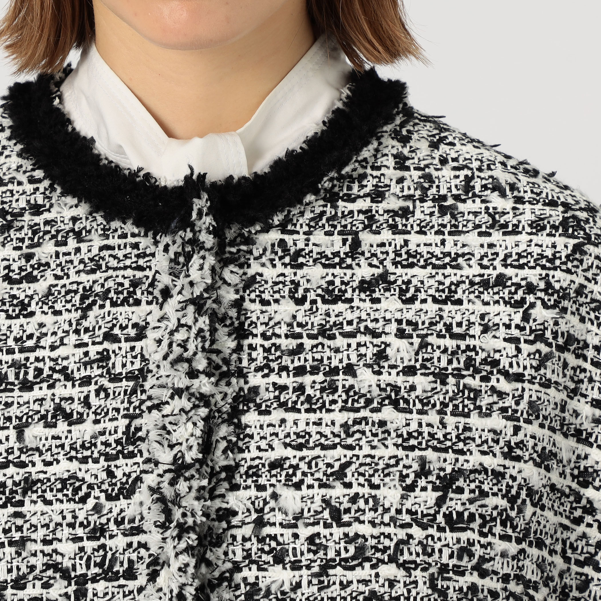 ファンシーツイード スクエアジレ｜トゥモローランド 公式通販