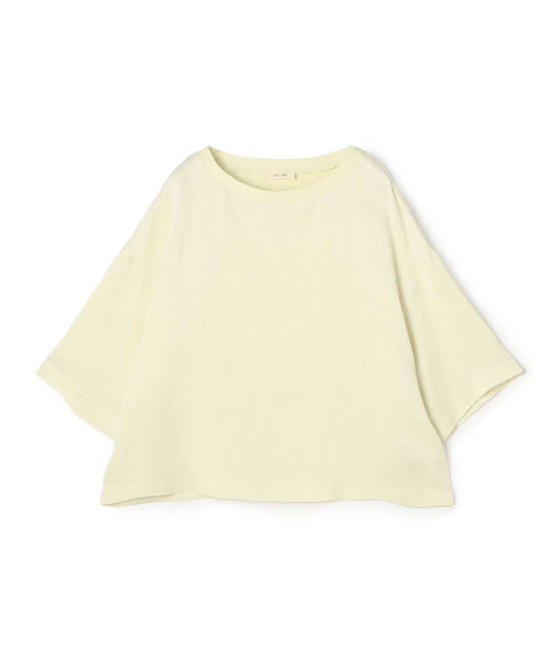 ソフトサテン ビッグTシャツブラウス