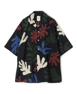 mando キュプラレーヨン ハーフスリーブ オープンカラーシャツ