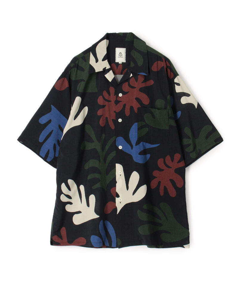 mando キュプラレーヨン ハーフスリーブ オープンカラーシャツ