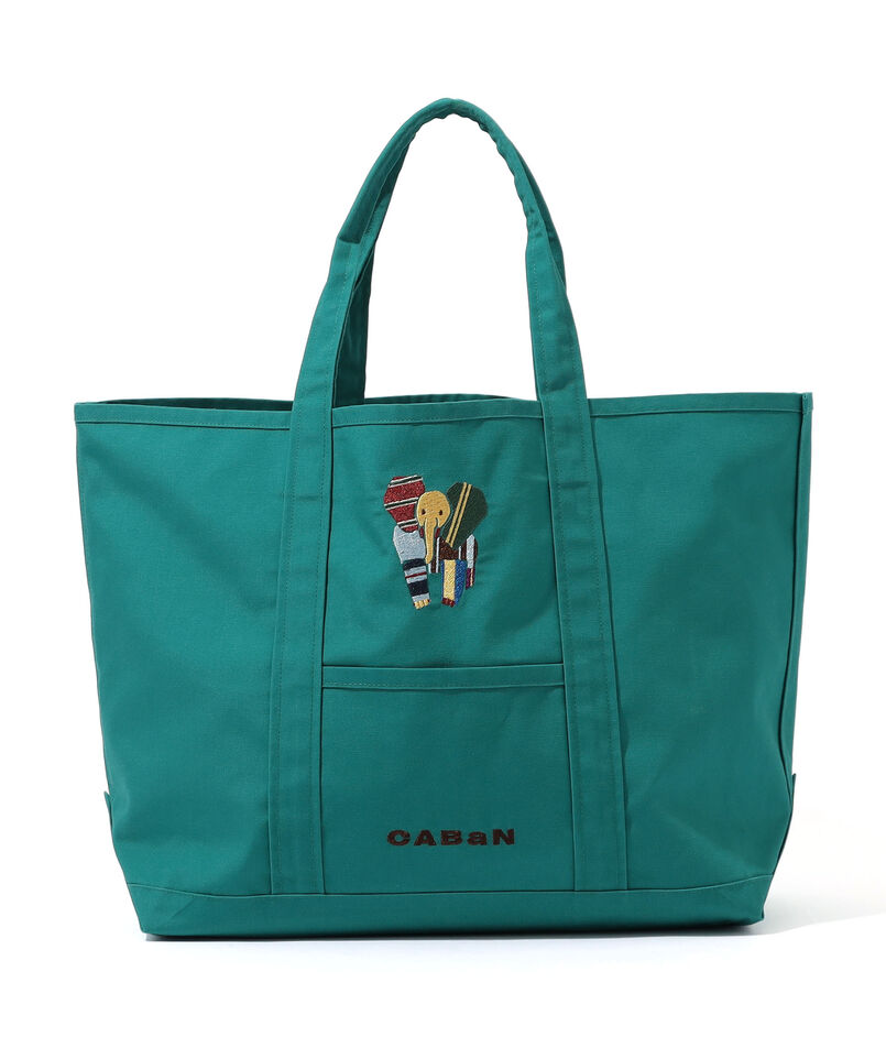 Elephant刺繍 プレイフルトートバッグ