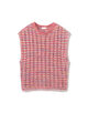 ミックスボーダー クルーネックベスト