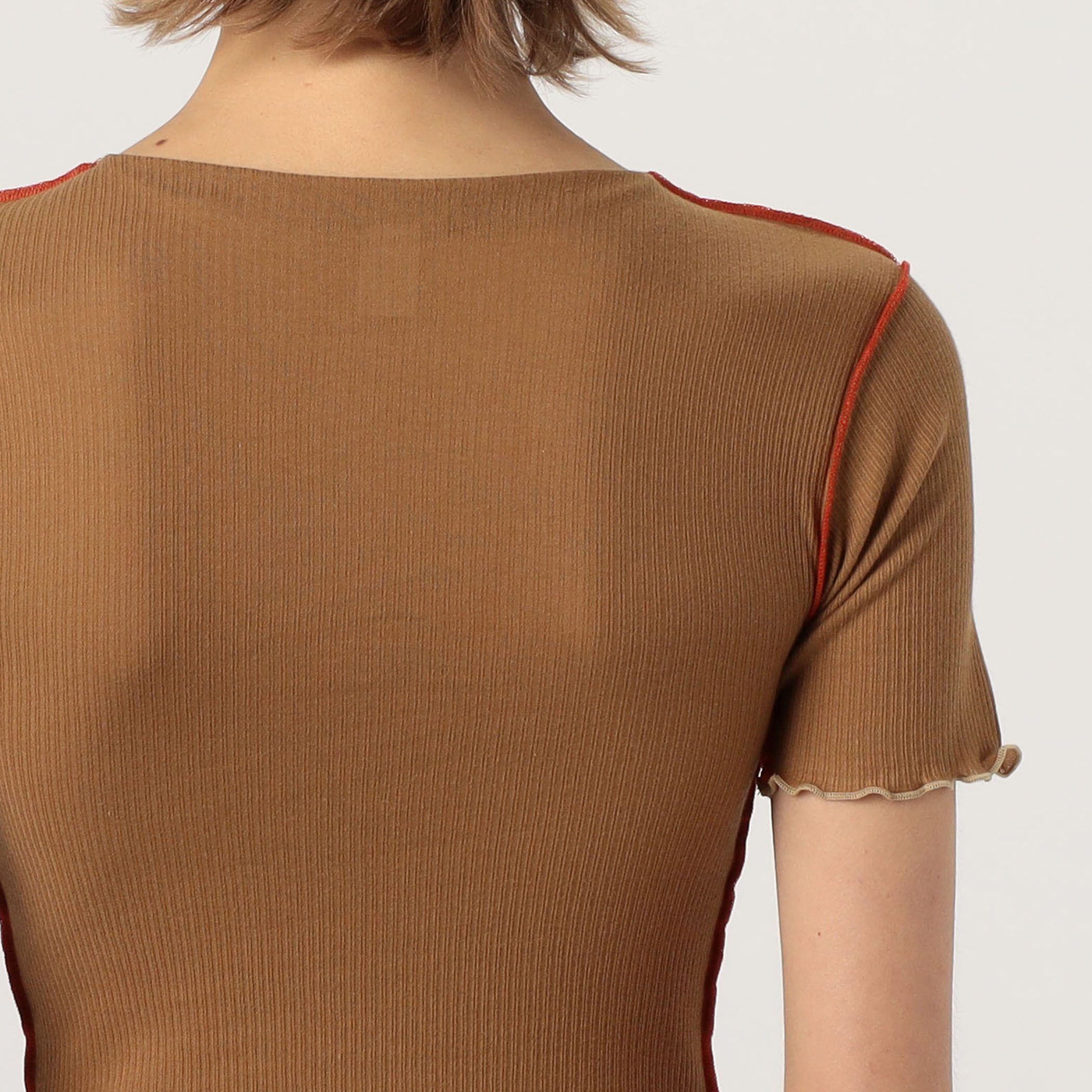 トゥモローランド　BASERANGE VEINTEE コットンリブカットソー　S BASERANGE VEIN TEE SHIRT｜トゥモローランド 公式通販