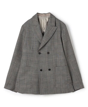シェットランドウール ダブルブレステッド 4Bジャケット