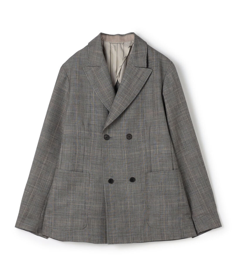 シェットランドウール ダブルブレステッド 4Bジャケット