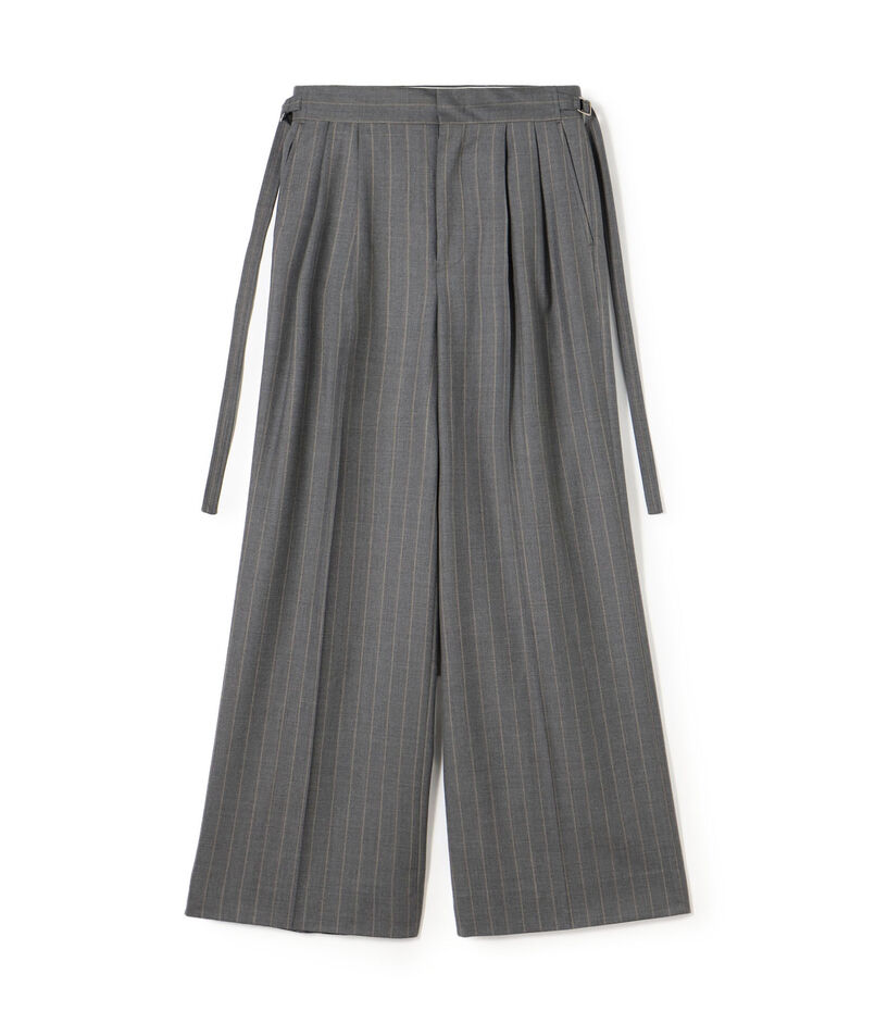 CANONICOウーステッドウール 2タックワイドパンツ