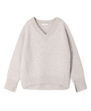 ラムカシミヤ Vネックプルオーバー