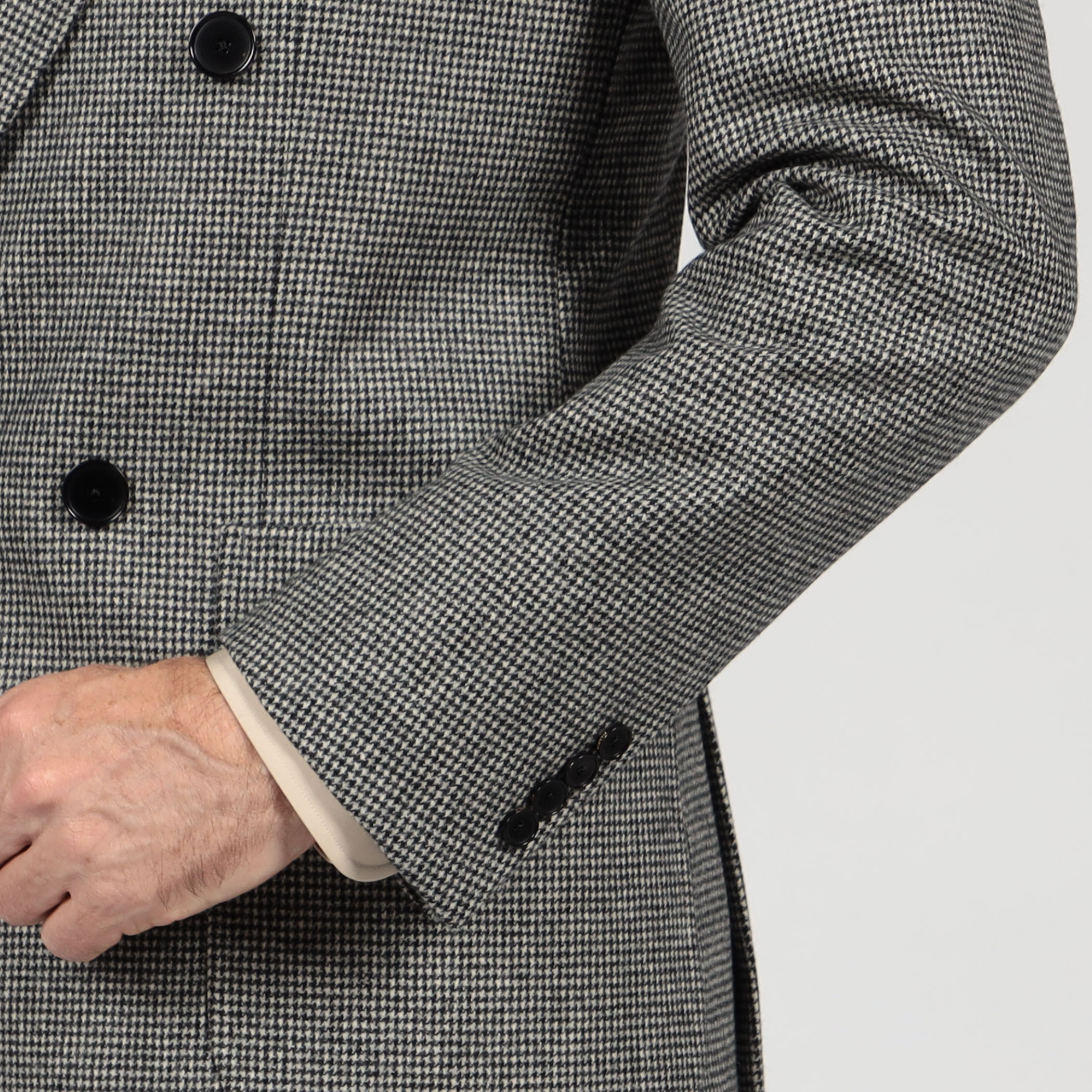 ウールフランネル ダブルブレステッド4Bジャケット FOX BROTHERS