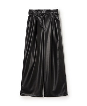 レザーライククロス サイドタブパンツ