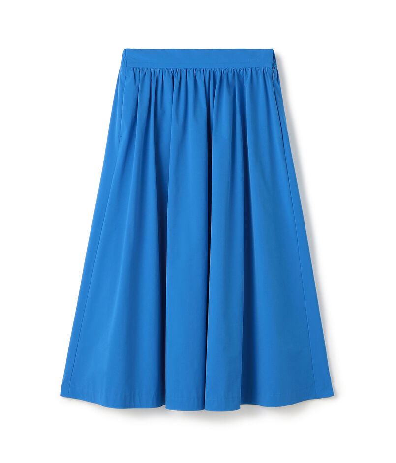 ストレッチタフタ ボリュームギャザースカート