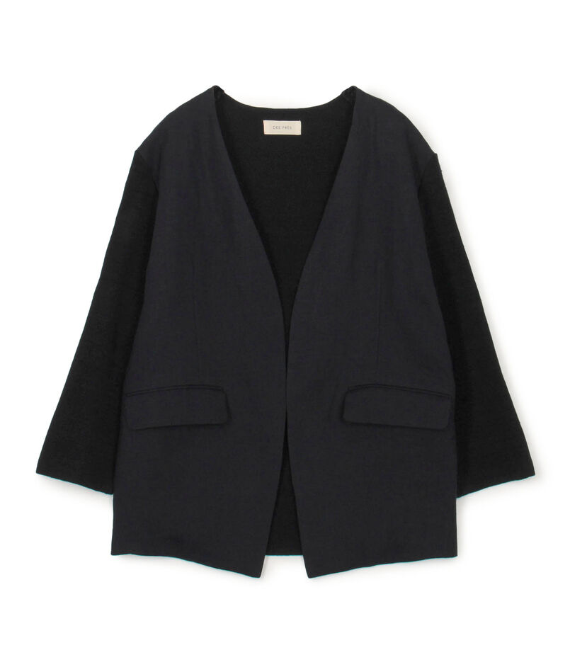 ファブリックコンビ Vカラージャケット