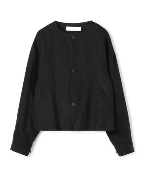 ブラッシュドリネン コクーンブルゾン