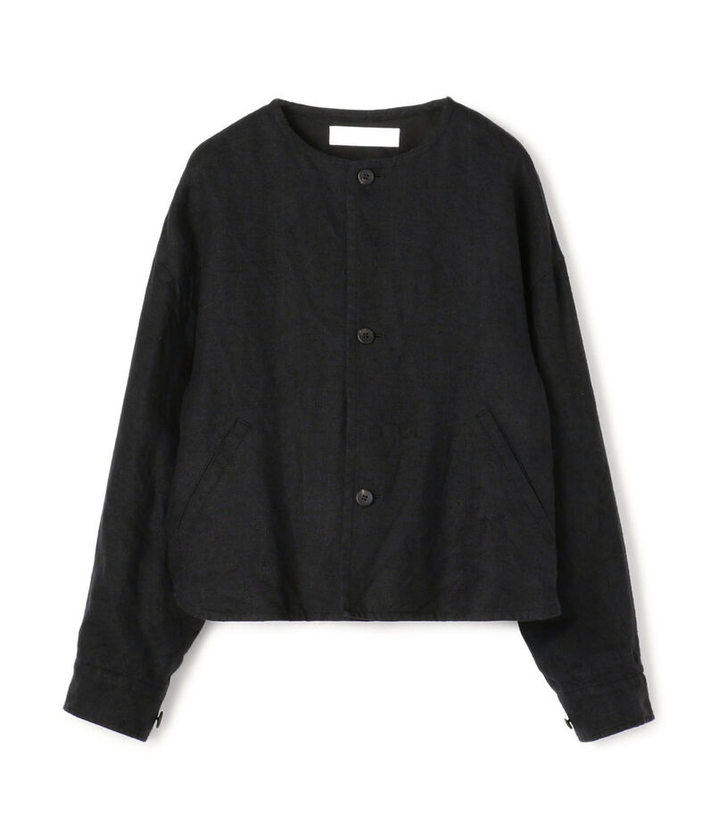 ブラッシュドリネン コクーンブルゾン