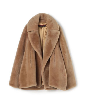 MARTIN GRANT A LINE SHEARLING FUR コート