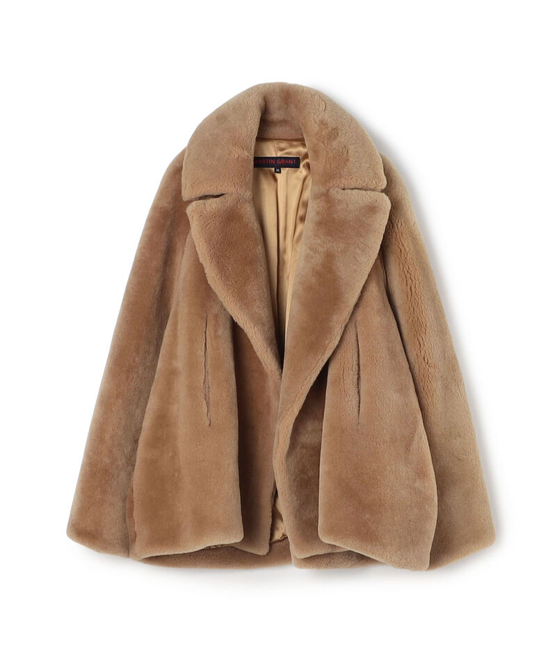 MARTIN GRANT A LINE SHEARLING FUR コート