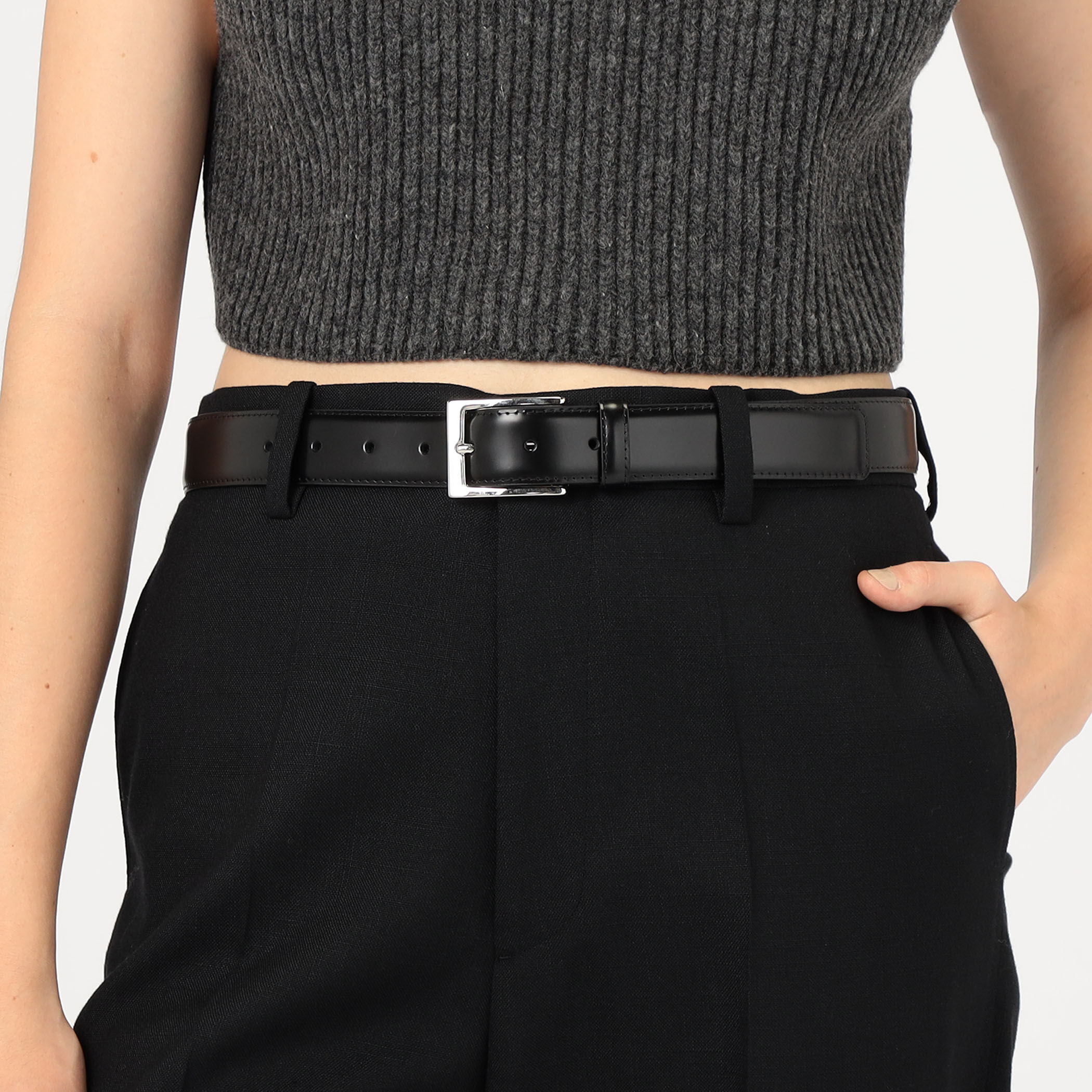 別注】MAISON BOINET box leather belt｜トゥモローランド 公式通販