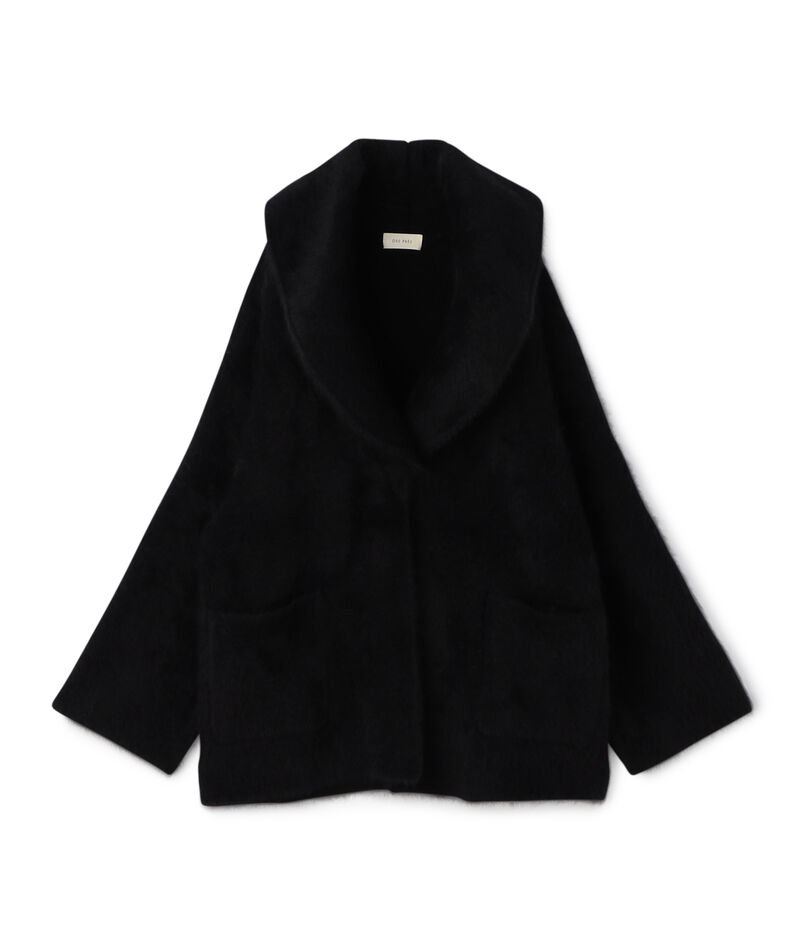 フォックスカシミヤ ショールカラーコート