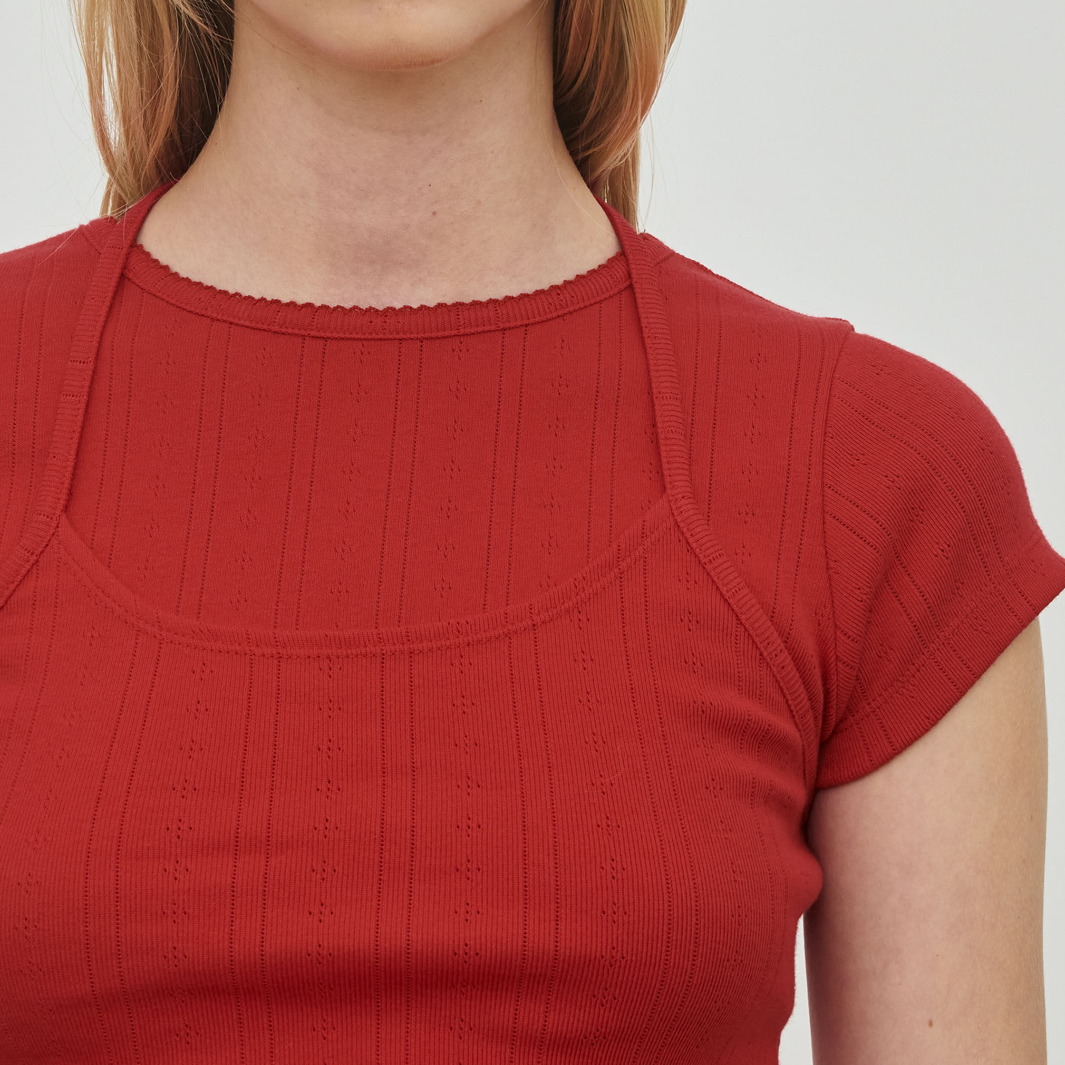 アイレットジャージー ホルターネック キャミソール｜トゥモローランド