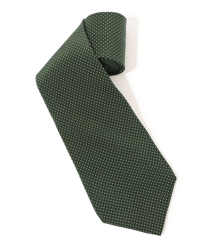 MAISON et VOYAGE シルクプリント1mmドット ワイドタイ