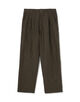 リネンキュプラシルクコンパクト ツータックパンツ