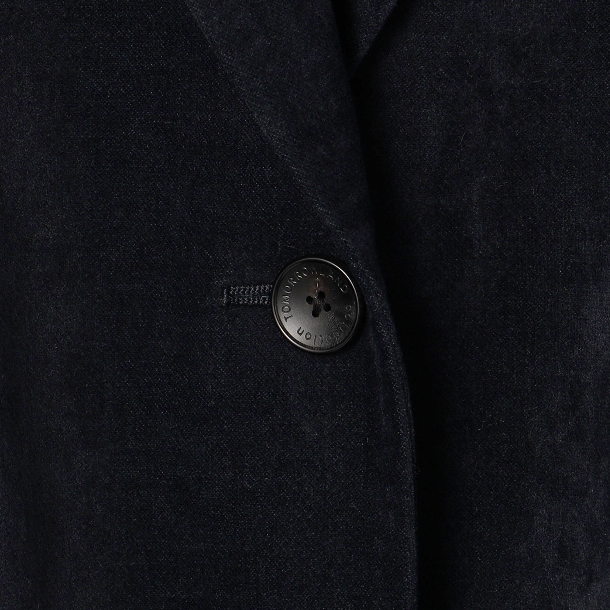 トゥモローランド　ベッチンノーカラージャケット ベッチンシャンブレー ノッチドカラージャケット | maison