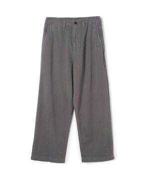 コットンツイル ワイドストレートチノパンツ