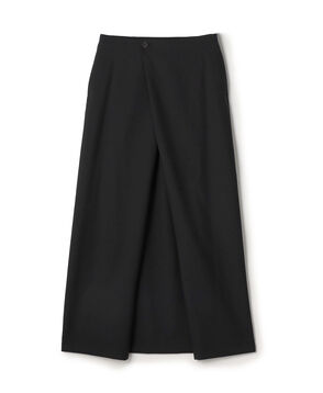 Super140's ウールトロピカル ラップスカート