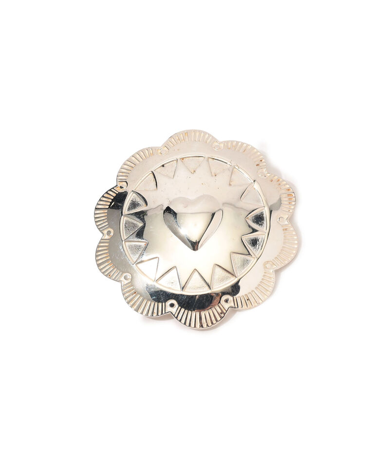 ADRAR Flower Heart シルバー ブローチピン