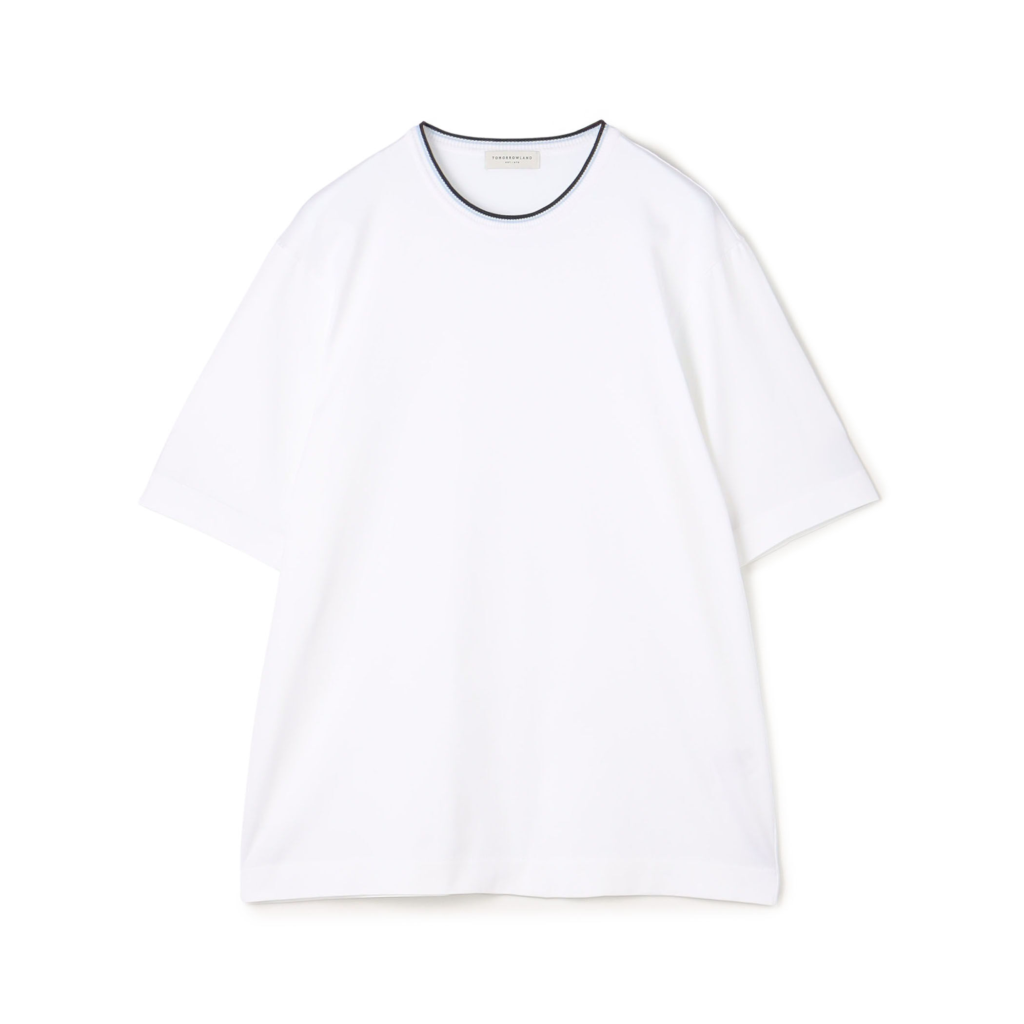 スーピマコットン ニットコンビ ハーフスリーブカットソー