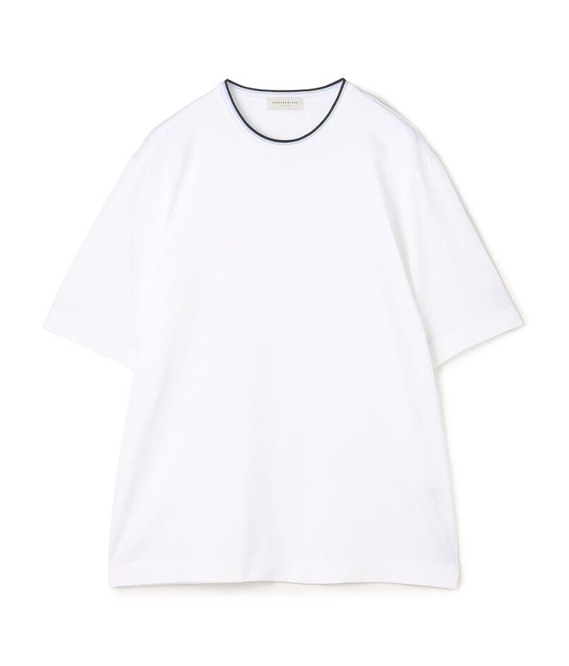 スーピマコットン ニットコンビ ハーフスリーブカットソー