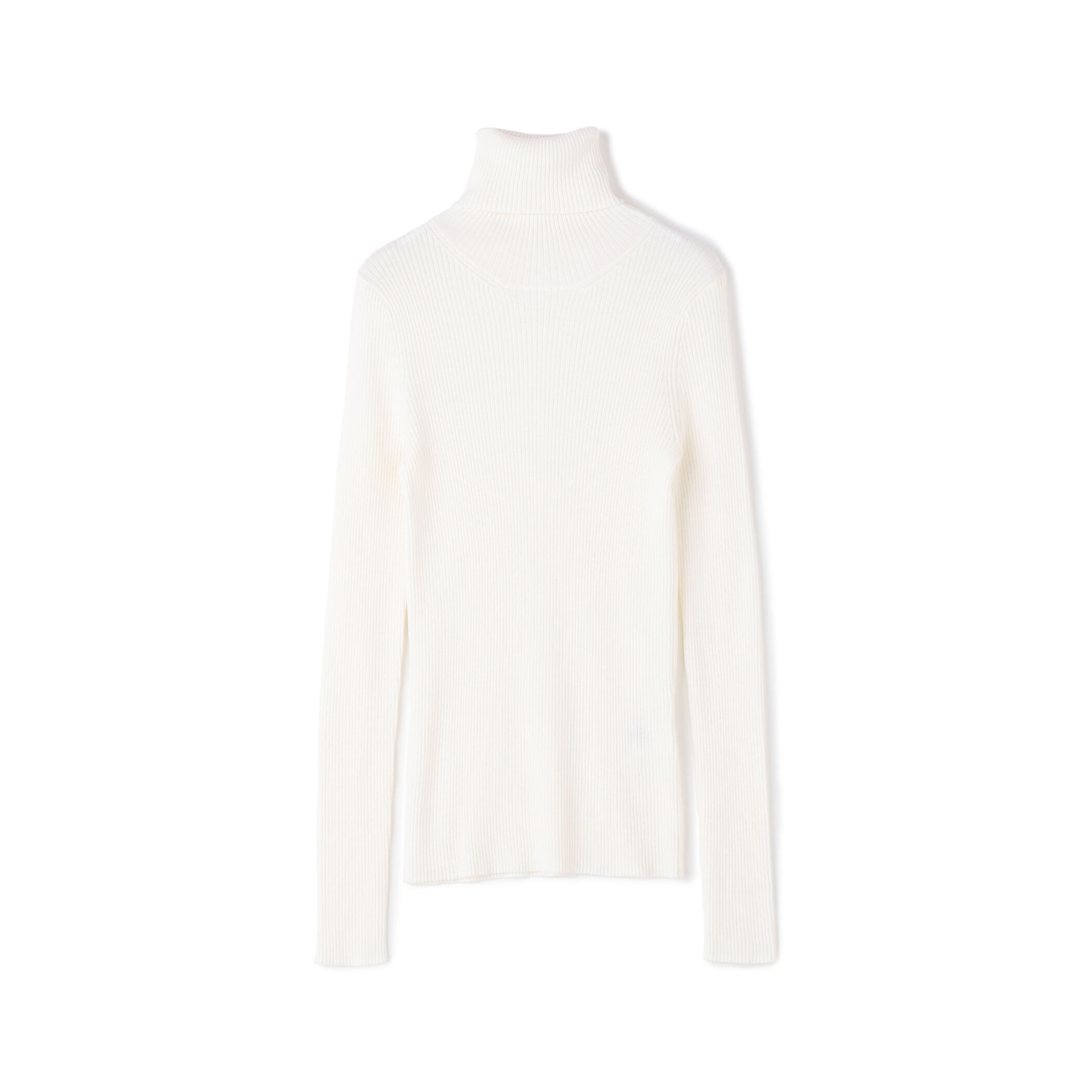 プルミエールウールリブ タートルネックプルオーバー