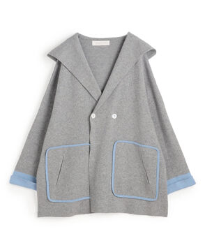 モンゴルカシミヤ フーデッドコート