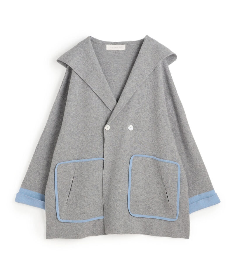 モンゴルカシミヤ フーデッドコート
