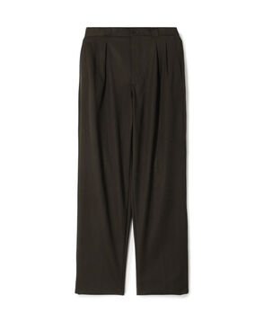 ウールギャバジン 2プリーツスラックス