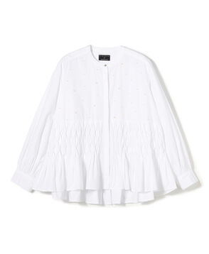 【別注】ne Quittez pas BLACK Tuck ブラウス