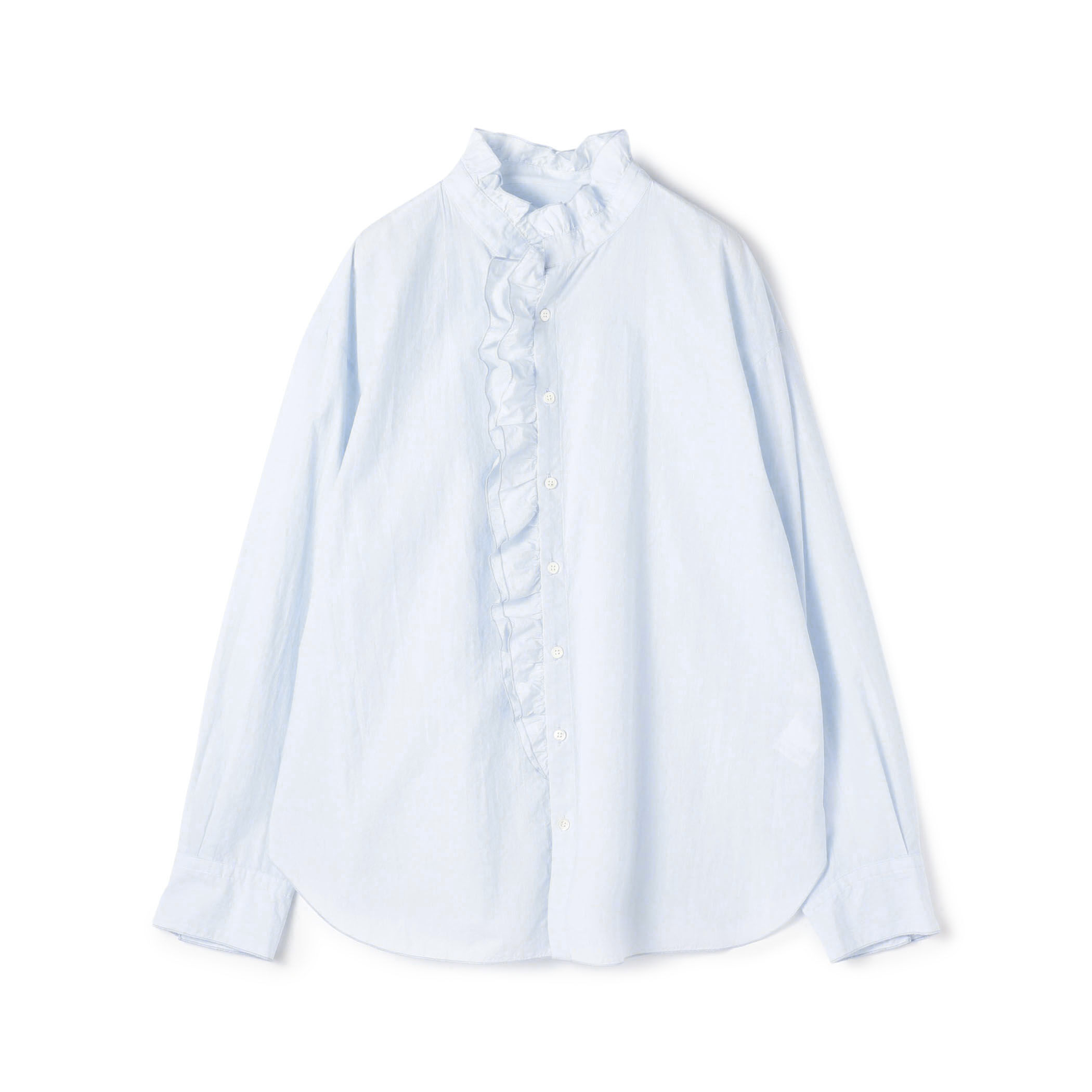 コットンサッカー フリルカラーシャツ｜トゥモローランド 公式通販