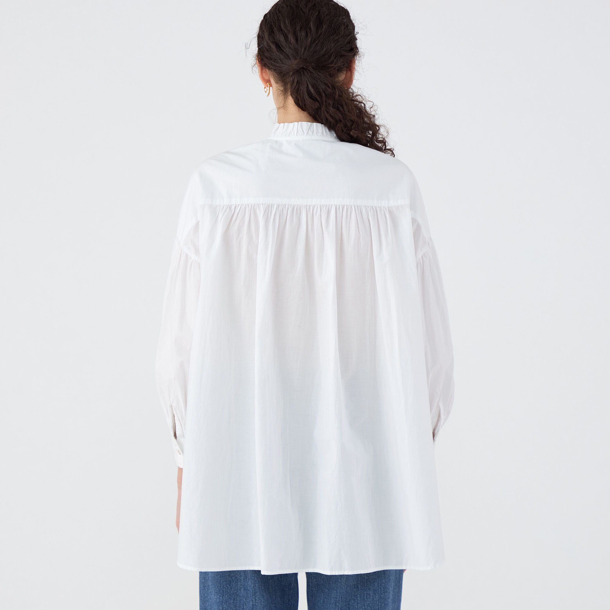 別注】ne Quittez pas BLACK FRILL COLLAR シャツ