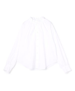 ■クラシックポプリン ギャザーブラウス